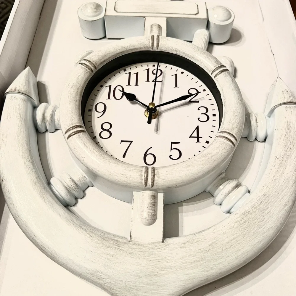 Nautical Anchor Clock Wall Decor. 14